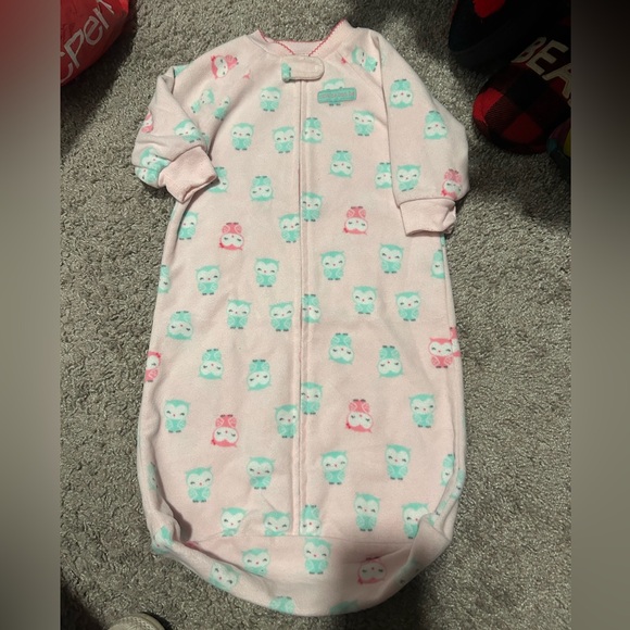 Pink Owl Print Sleep Sack- 0-9 Months- nwot - Picture 1 of 4